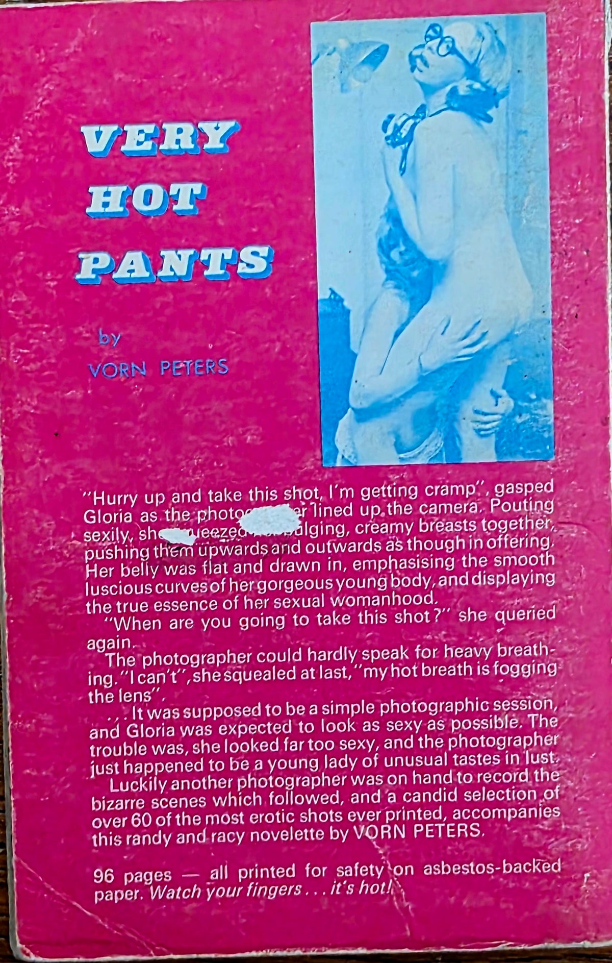 Vintage VERY HOT PANTS 1971  Fair condition- Men's Adult Glamour Book
