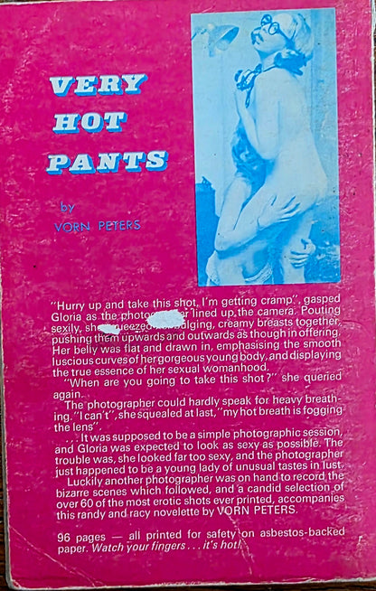Vintage VERY HOT PANTS 1971  Fair condition- Men's Adult Glamour Book