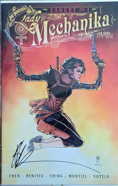Adult Comic/Graphic novel- LADY MECHANIKA Sangre #1 Signed by JOE BENITEZ Excellent condition - Adult Comic/Graphic novel