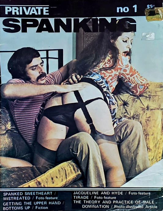 Vintage Private Spanking #1 fair condition, cover wear- Men's Adult Glamour