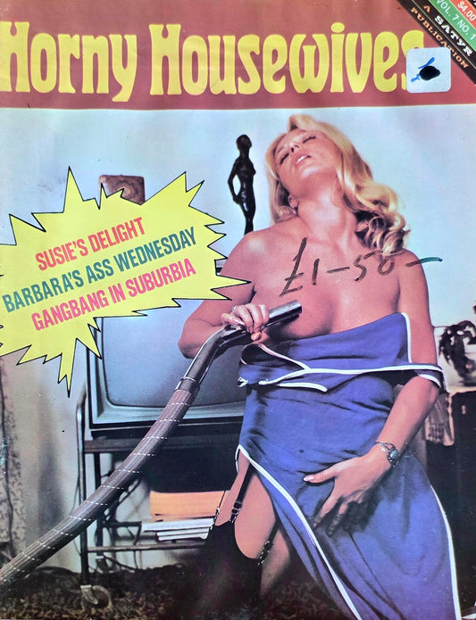Vintage Horny Housewives Vol 7 #1  Fair condition- Men's Adult Glamour