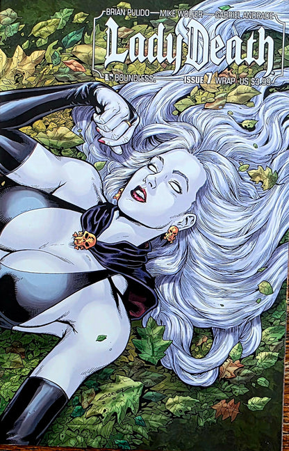 Vintage Lady Death -wrap around cover #7 Variant Cover Excellent condition- Comic Graphic Magazine