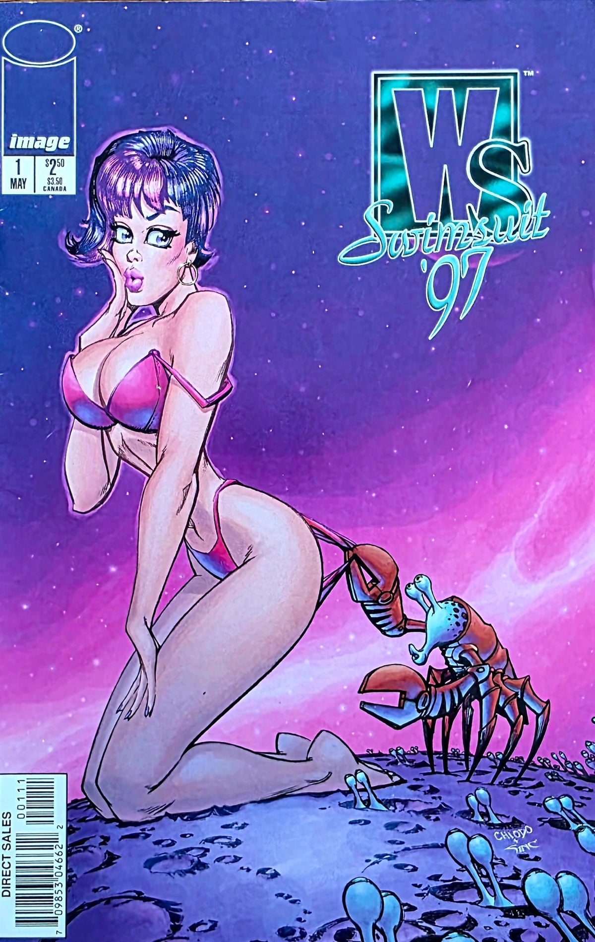 Vintage WS Swimsuit 97 - Wild Storm Excellent condition- Comic Graphic Magazine