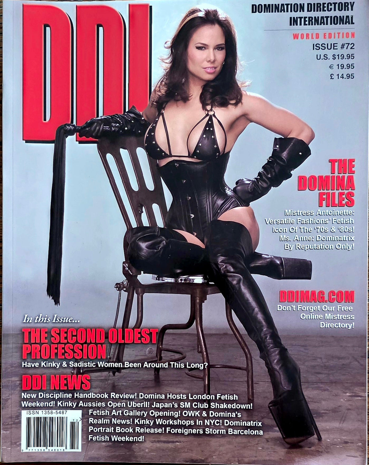 Vintage DDL Domination Directory International #72 Excellent condition- Men's Adult Glamour