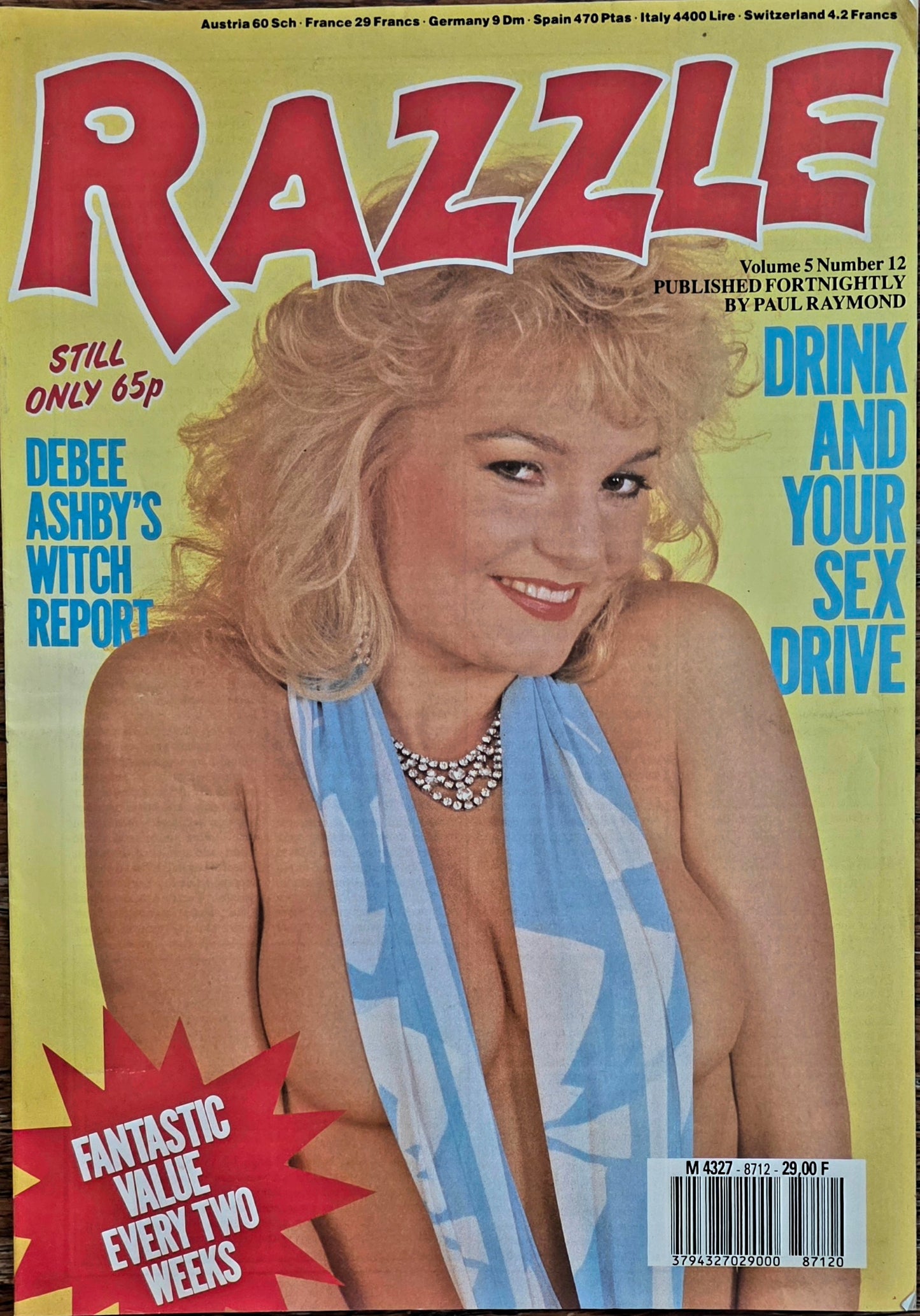 Vintage RAZZLE vol 5 #12 Excellent condition- Men's Adult Glamour